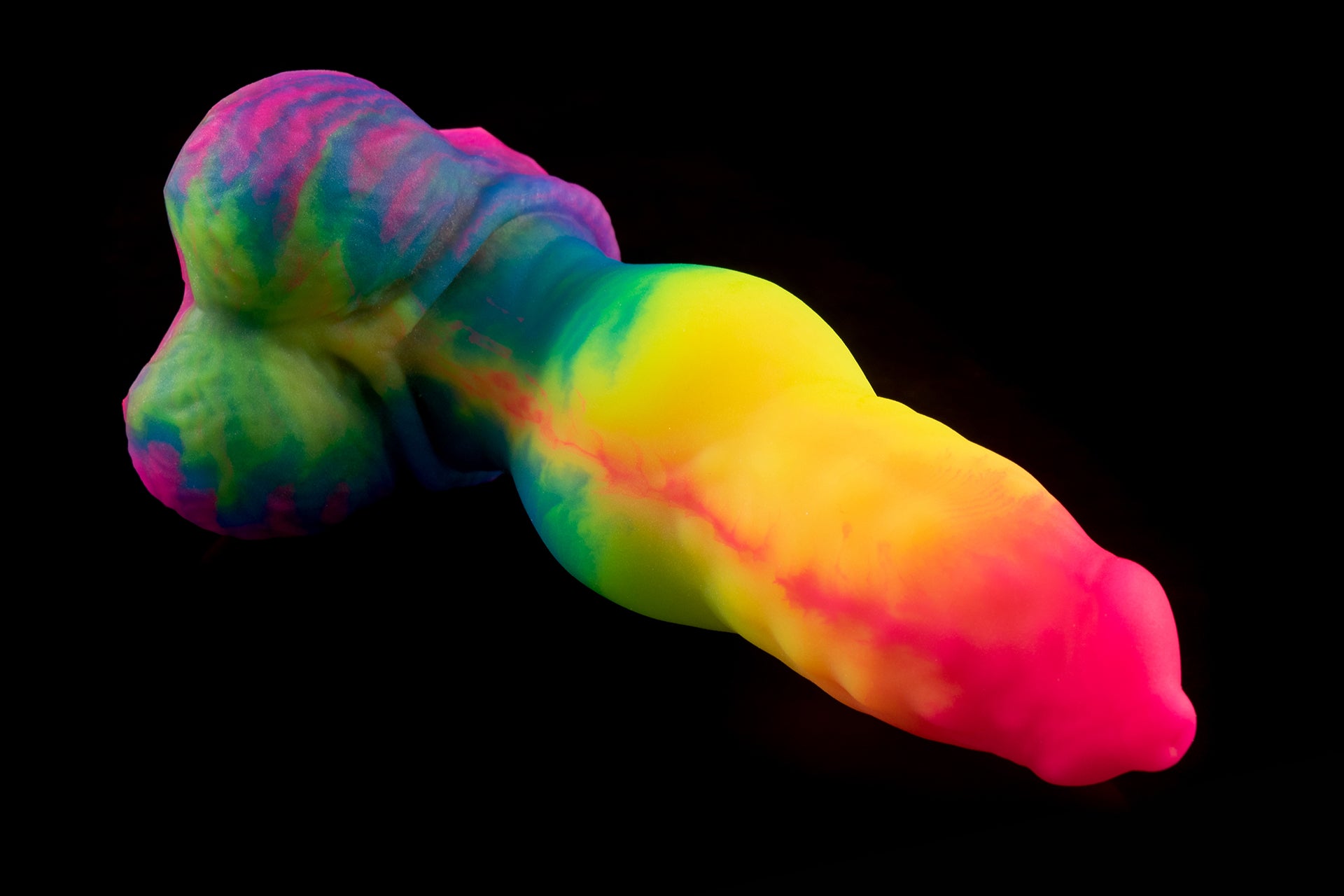 3703 Small Dante in Medium Firmness - Rainbow Ribbon Wave