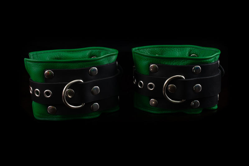 4438 Leather Bondage Gear - Ankle Cuffs