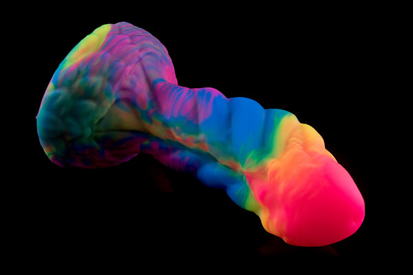 3707 Large Cortez in Medium Firmness - Rainbow Ribbon Wave